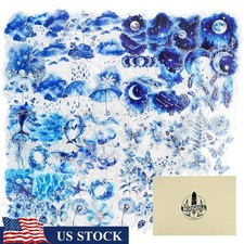 Stickers Ocean Waves Celestial Florals Rainy Scenes Journal Scrapbook Deco