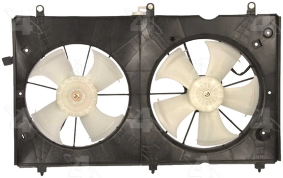 Ventilador de radiador y condensador doble para Honda Accord 2003-2007 cuatro estaciones Foto 2 de 4