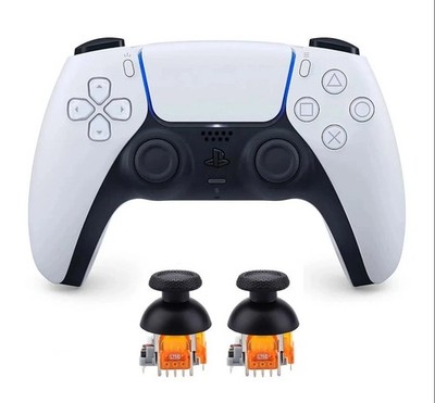 Sony PS5 Controller White Drift Free - TMR JOYSTICKS ++