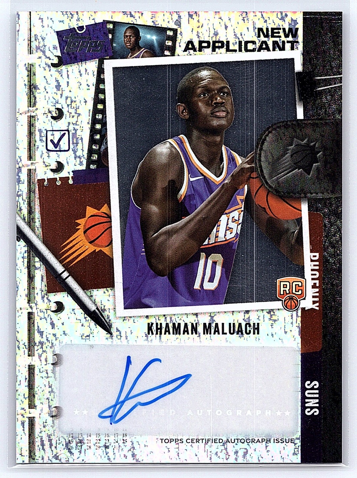 2025-26 Topps #NA-KM Khaman Maluach New Applicants Autographs