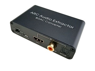 HDMI Audio Extractor Digital DAC to RCA Coax SPDIF 3.5mm Converter ARC Adapter