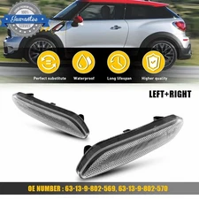 Clear Lens Side Repeater Light Reflector For 2011-2016 MINI Cooper R61 Paceman