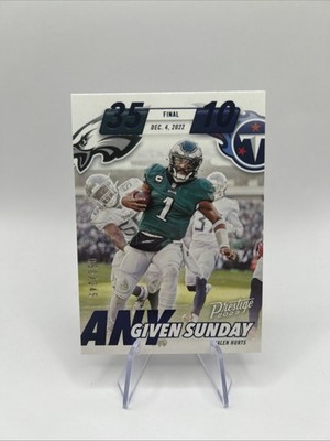 2023 Prestige - Jalen Hurts Any Given Sunday Xtra Points Blue  /249 - Eagles￼