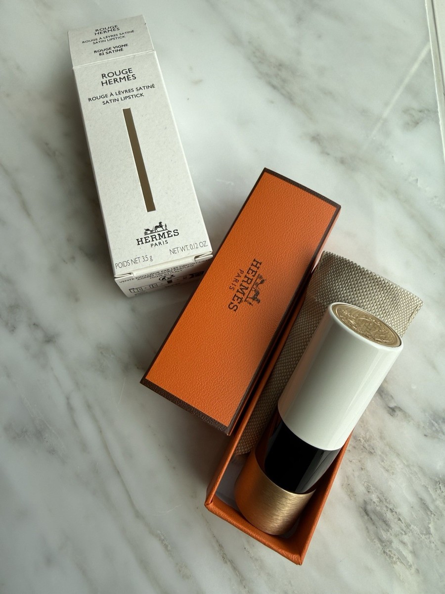 BRAND NEW HERMES Satin Lipstick 82 Rouge Vigne | eBay