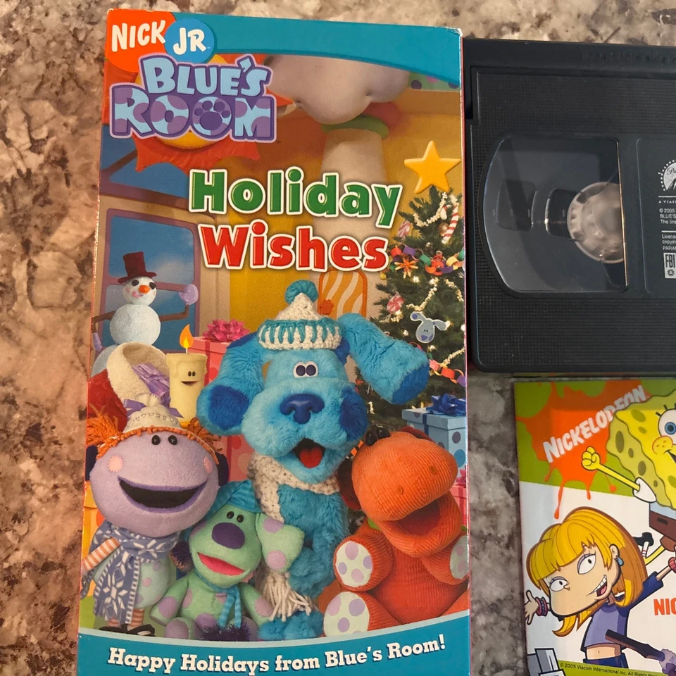 Nickelodeon Blue's Room Blue's Clues Holiday Wishes VHS 2005 & RARE PROMO INSERT - Image 2 of 4