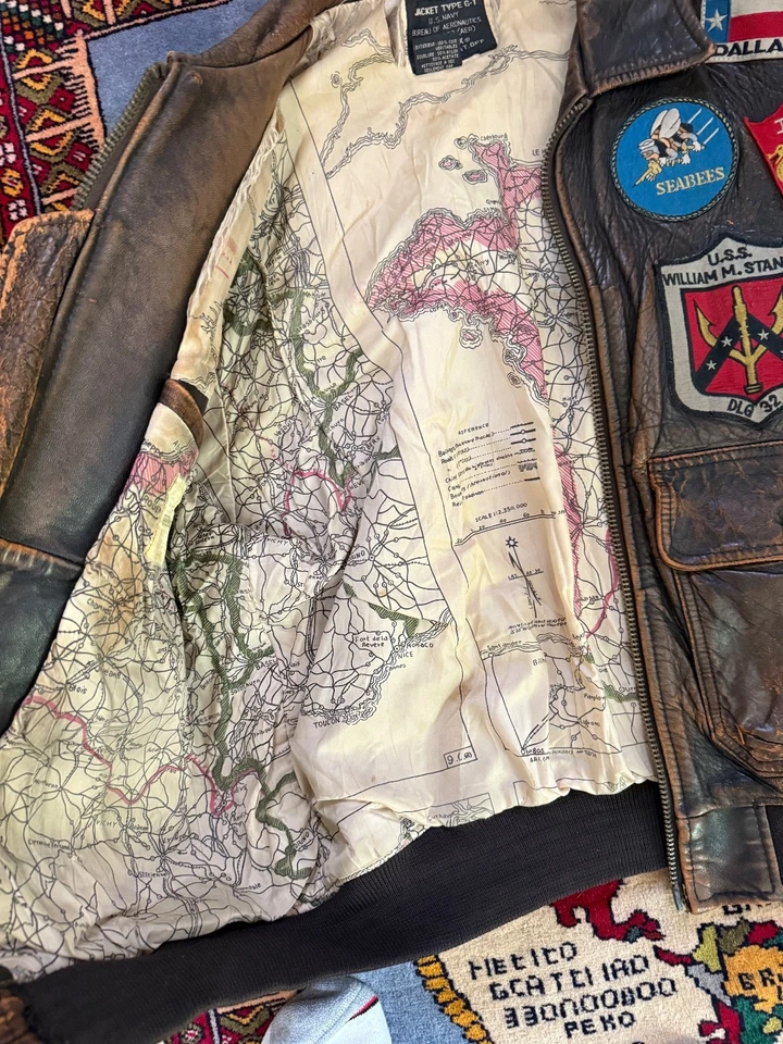 CHAQUETA MILITAR AVIREX VINTAGE AÑOS 80 - TALLA GRANDE Foto 3 de 4