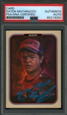GATEN MATARAZZO SIGNED DUSTIN STRANGER THINGS TRADING CARD PSA ZEROCOOL SEASON 4