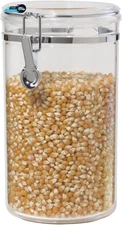Large Clear Canister with Clamp Lid, 72 Oz - Large  Food Storage Container