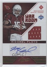 2012 Panini Absolute War Room Materials Signatures 12/49 Michael Floyd Auto j8o