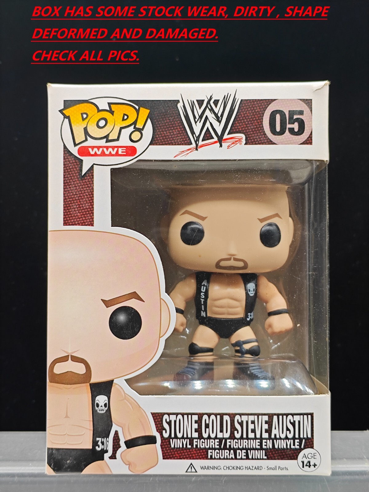 Genuine Funko Pop Wwe - Stone Cold Steve Austin #05 Vinyl Figure