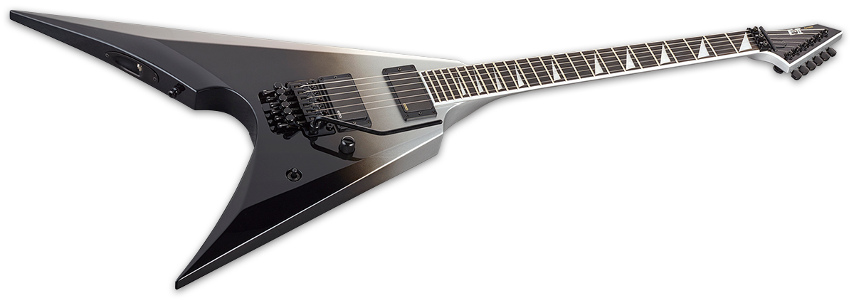 ESP E-II Arrow NT Black Silver Fade Electric Guitar + Case B-Stock