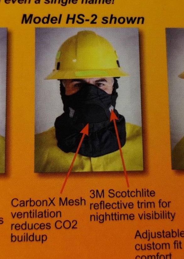 Hot Shield HS-2 Heat Shield for Face and Neck Protection | Prevent Burns   J