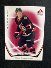 21-22 UD SP Authentic Hockey Red Limited 46 Brady Tkachuk
