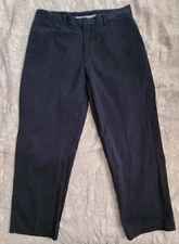 PO GAP MEN'S STRIPED NAVY DRESS PANTS SIZE AS STATED ON TAG 34X32