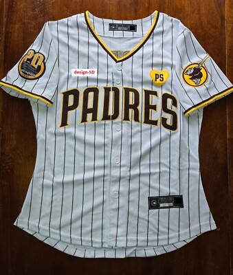 WOMENS 2025 JACKSON MERRILL SAN DIEGO PADRES STITCHED JERSEY WHITE