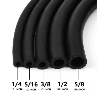 Fuel Line Hose - NBR Rubber Gas Lines In 5/32, 1/4, 5/16, 3/8, 1/2, 5/8 Inch Sizes