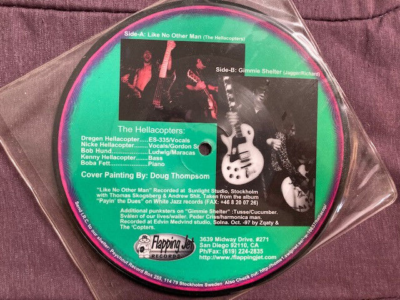 HELLACOPTERS 7 INCH VINYL PICTURE DISK 1997 LIKE NO OTHER MAN
