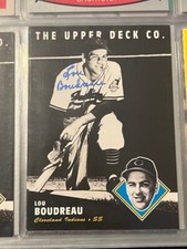 Lou Boudreau signed autographed 1994 Upper Deck All-Time Heroes Card #204