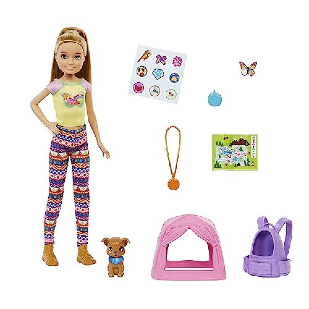 (TG. 25 cm) Barbie - Siamo in Due Campeggio con Stacie, PlaySet con Bambola Alta