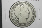 1907 50C Barber Half Dollar, Very Good