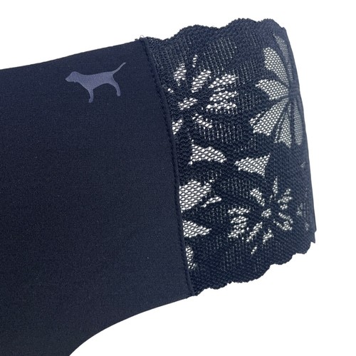Pink Womens Cheekster Underwear Black Lace Trim Seamless Design Size M- NEW - Picture 2 of 8