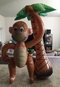 RARE-VINTAGE-ADVERTISEMENT-MONKEY-ISLAND-LUCASARTS-PROMOTIONAL-INFLATABLE-PROMO