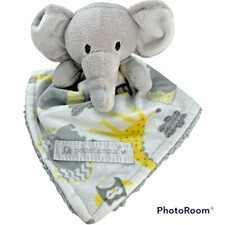 Petite L'Amour Elephant Gray Yellow Lovey Owl Giraffe Security Blanket Plush
