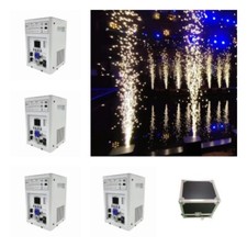 4pcs/lot white 600W Cold Spark Machine Wedding Fountain Firework machine w/ case