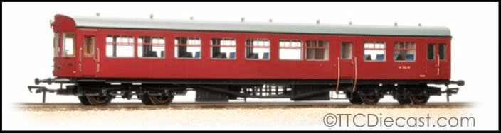 Bachmann 39-579 BR Auto Trailer Unlined Maroon