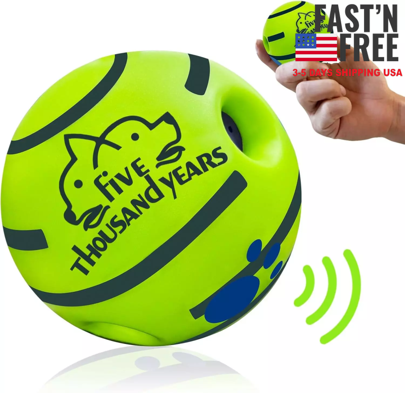 Small Wobble Dog Toys Ball,Giggle Ball for Dogs,Squeaky Dog Toys Ball Chewing Ba