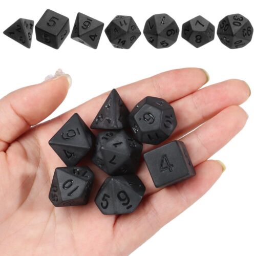 Supplies Board Game Leisure Entertainment Toys Black Dice Set Game Accessory - Picture 1 of 12