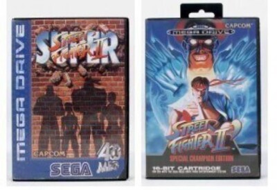 SEGA Mega Drive Spiel - Street Fighter + Super Street Fighter mit OVP