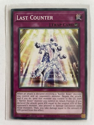 Yu-Gi-Oh Karte Last Counter ENG TCG Card Trap 1st Edt Konami