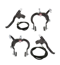 ALTALINE 1080 BLACK BICYCLE CRUISER ALLOY BRAKES FRONT & REAR SET.