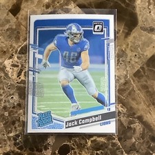 Jack Campbell Rookie RC 2023 Panini Donruss Optic Base #235 Detroit Lions B-20