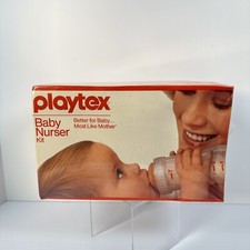 Vintage 1983 Playtex Baby Nurser Kit Drop Ins Bottles Sealed NOS