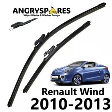 Renault Wind ('10-'13) Front Windscreen Wiper Blades Twin Pack - 24" 20"