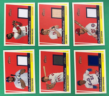 2016 TOPPS HERITAGE BASEBALL CLUBHOUSE COLLECTION RELIC LOT (6) HARPER, VOTTO