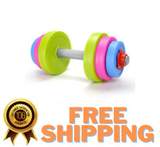 Adjustable Filled Dumbbell Toy Set For Kids Fitness  Exercise Plastic Play Set