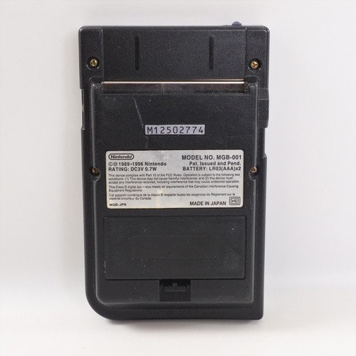 Consola Gameboy Pocket Negra MGB-001 Nintendo M12502774 Hecha en JAPÓN GB. - Imagen 4 de 8