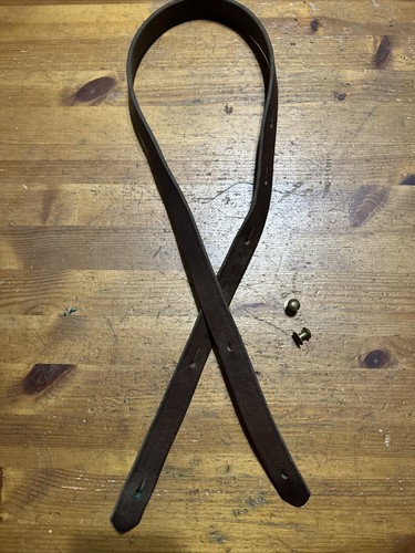 (Very Good)  Military Surplus M48 M24 Yugo Yugoslavian Mauser Leather Sling