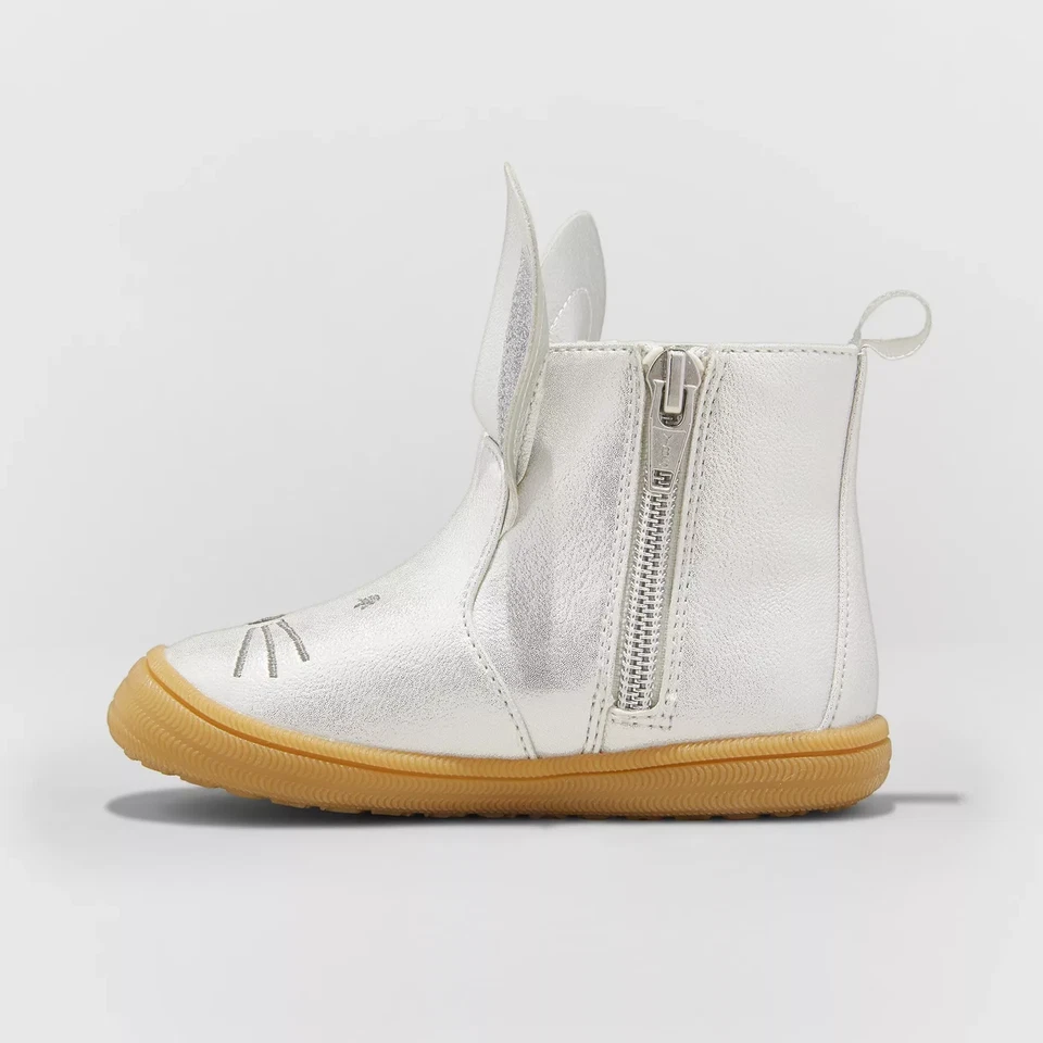 Cat & Jack™ ~ Niñas Pequeñas Talla 5 ~ Estella ~ Botín Metálico/Glitter Bunny Foto 2 de 4