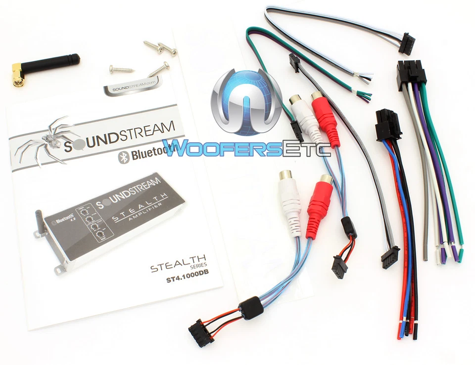 SOUNDSTREAM ST4.1000DB BLUETOOTH MOTORCYCLE MARINE 4 CHANNEL SPEAKERS AMPLIFIER  - Image 4 of 4