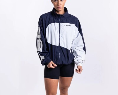 TBC x BOXRAW Box Raw Womens Track Jacket and Pants Size XXXXXL 5XL White  Blue