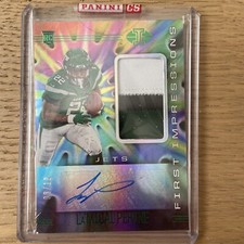 2020 panini illusions football La’Mical Perine First Impressions 8/10 Triple