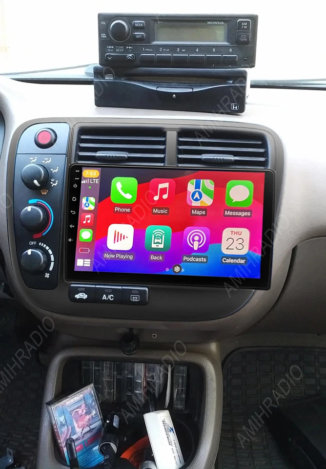 Carplay For Honda Civic 1996 1997 1998 1999 2000 2001 Car Stereo Radio Android Foto 3 de 4