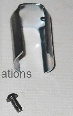 Consola Chevelle Malibu 1966 1967 botón pulsador bloqueo con retenedor de bloqueo Foto 2 de 4