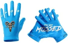 G.O.A.T. You Got Mossed-Football Gloves for Youth and Adult-Wide Receiver Gloves