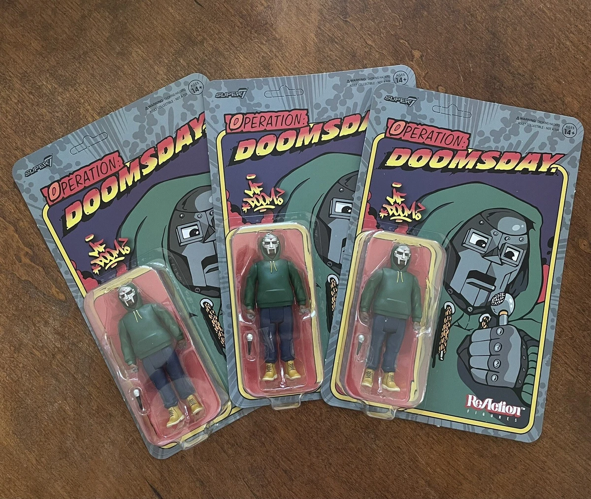 MF DOOM x SUPER7 - OPERATION: DOOMSDAY REACTION FIGURE * IN HAND READY TO  SHIP *
