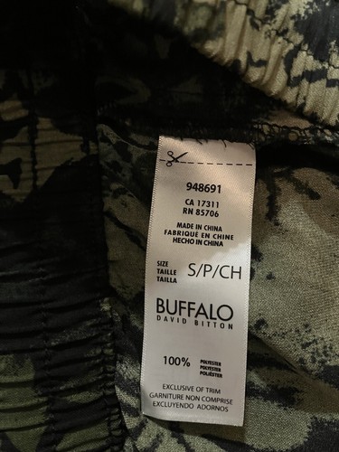 NWT Women's BUFFALO David Bitton Green Floral Camo Print Soft Pant Joggers Sz S - Picture 6 of 9